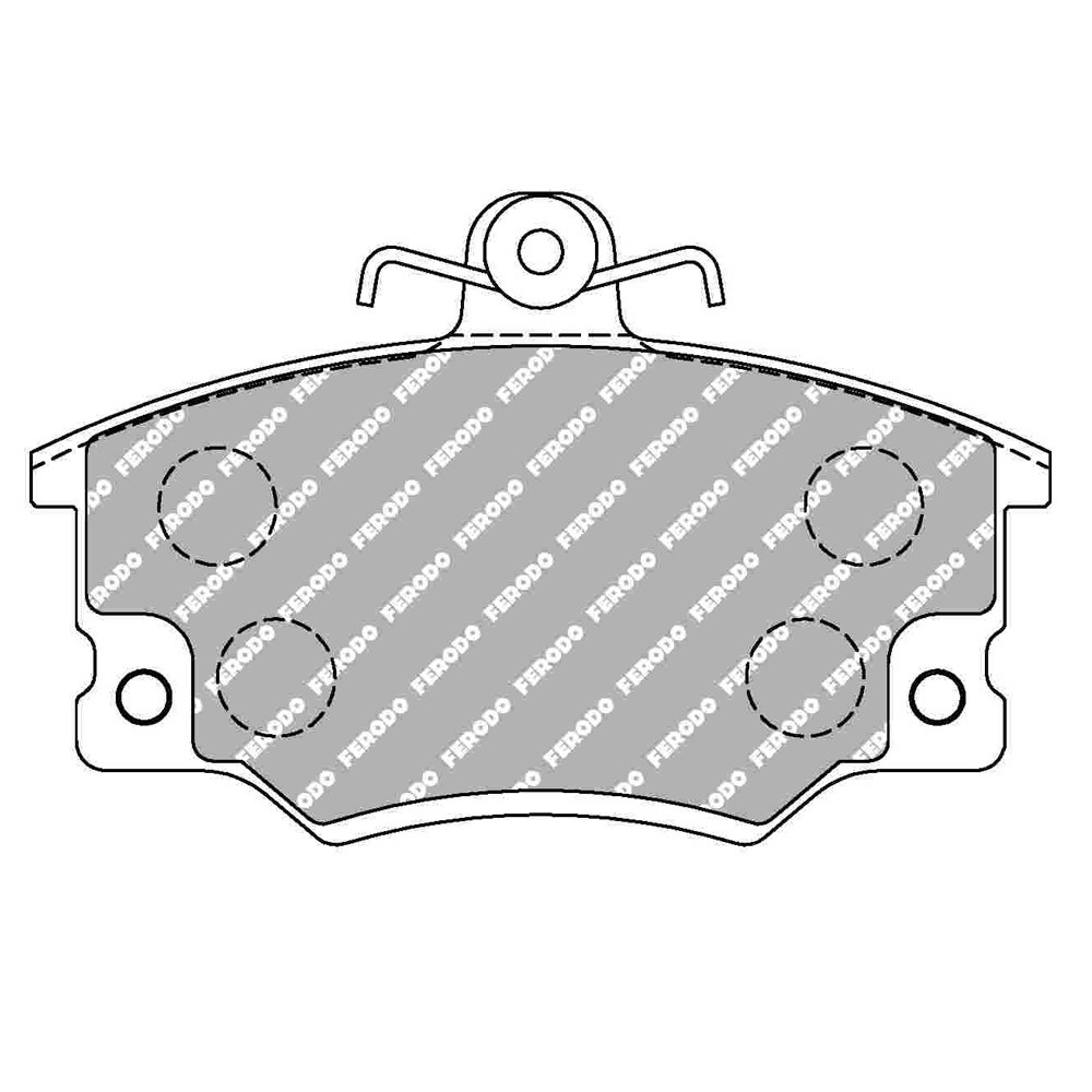 Pastiglie freno anteriori Ferodo DS Performance per ALFA ROMEO 145 1.4 i.e. 07.94 - 12.96 pinza ATE - F-DS370P - FDS370 DS PERF - 3661768790137