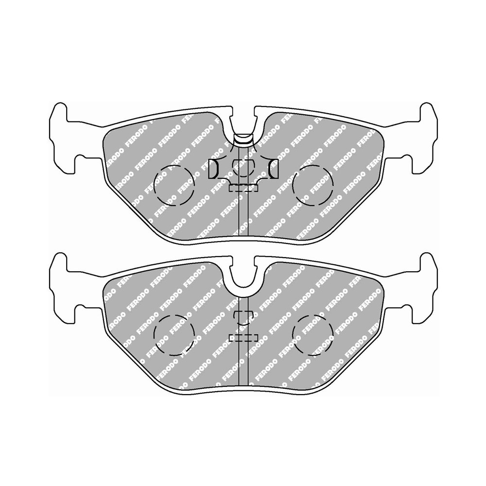 Plăcuțe de frână Ferodo DS Performance spate pentru BMW M3 2.3, M3 EVO I 2.3 (aug. 1986 – iun. 1991) cu etrier de frână ATE - F-DS578P - FDS578 DS PERF - 3661768790472