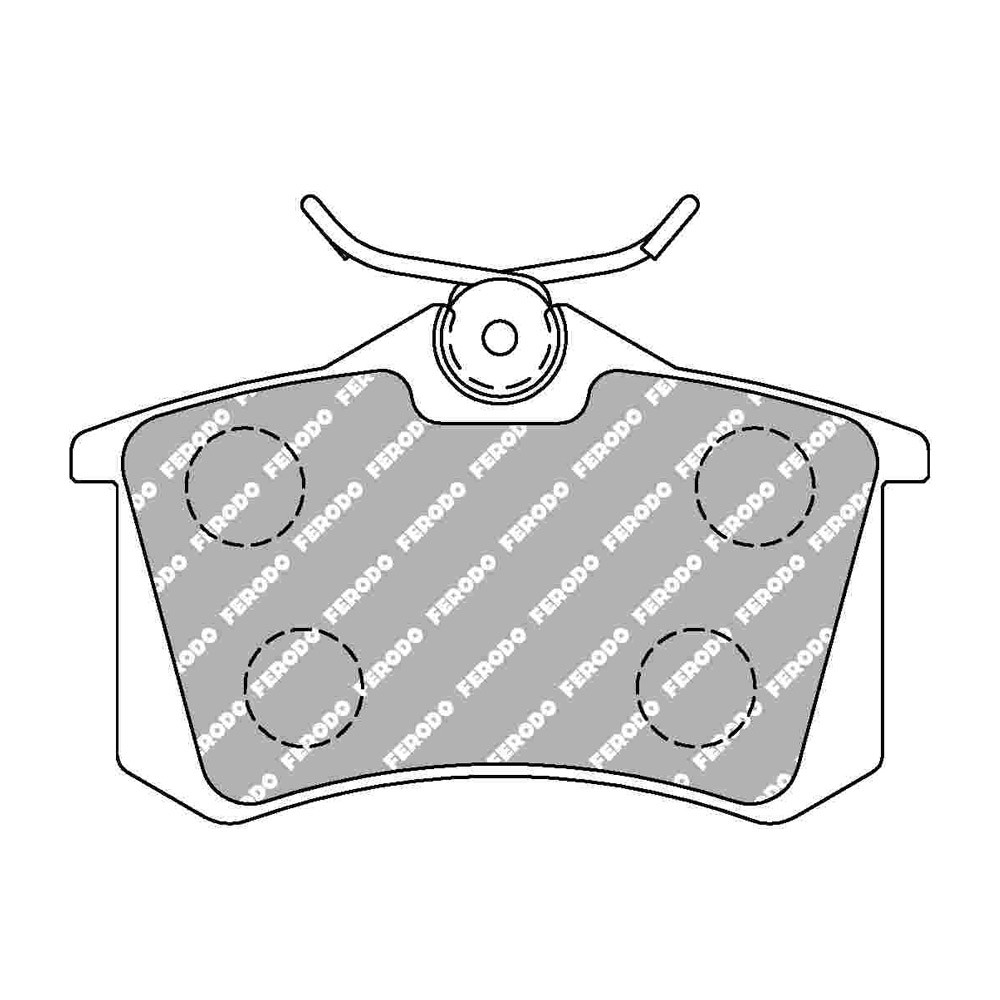 Plaquettes de frein Ferodo DS Performance arrière pour AUDI A2 1.6 FSi 05.02 - 08.05 étrier LUCAS/TRW - F-DS1083P - FDS1083 DS PERF - 3661768789377