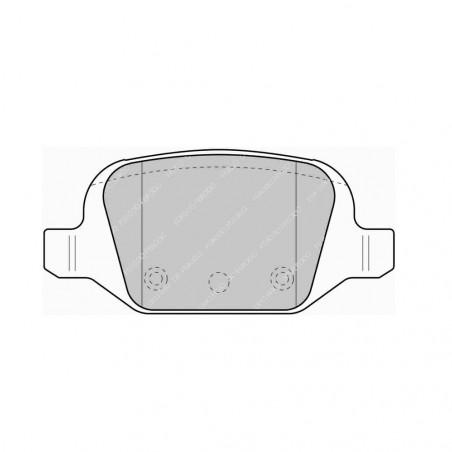 Pastiglie freno posteriore Ferodo DS Performance per FIAT 500 1.4 16V 01.07 - pinza LUCAS/TRW