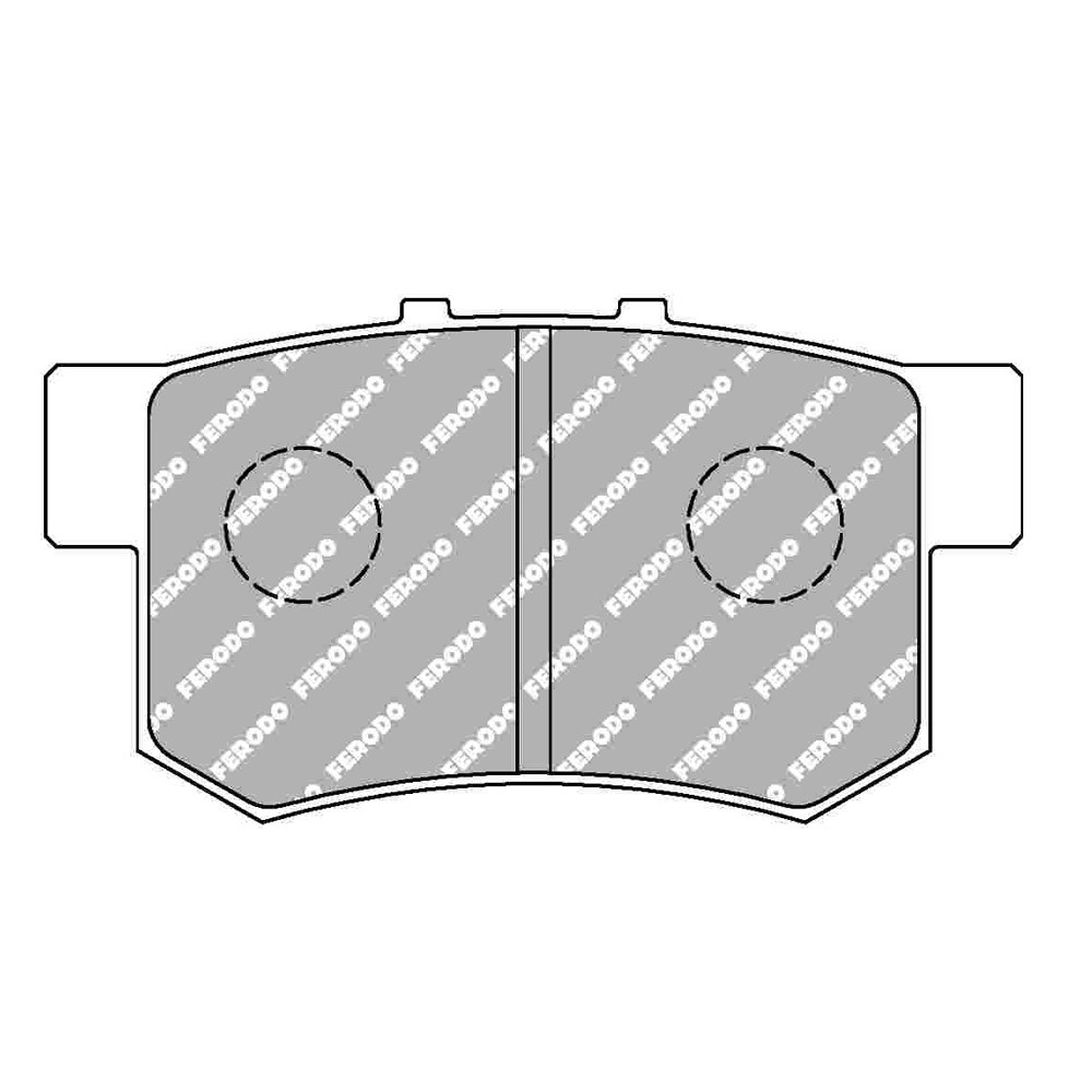 Ferodo DS Performance achterremblokken voor HONDA Accord 2.0 i 16V 01.92 - 09.93 NISSIN remklauw - F-DS956P - FDS956 DS PERF - 3661768790878
