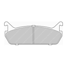 Ferodo DS Performance achterremblokken voor DAIHATSU Applause 1.6 16V 06.89 - 07.97 AKEBONO remklauw - F-DS654P - FDS654 DS PERF - 3661768790571