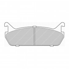 Pastiglie freno posteriore Ferodo DS Performance per DAIHATSU Applause 1.6 16V 06.89 - 07.97 pinza AKEBONO