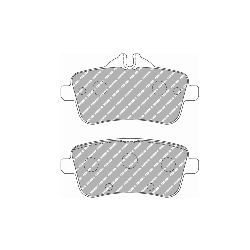 Plaquettes de frein Ferodo DS Performance arrière pour MERCEDES A-CLASS A 45 AMG 4-matic 06.13 - 06.15 étrier LUCAS/TRW - F-DS4587P - FDS4587 DS PERF - 3661768790366