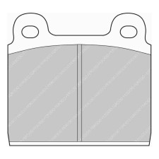 Ferodo DS Performance voorremblokken voor ALFA ROMEO 1750 1.7 GT 01.68 - 05.72 remklauw ATE - F-DS11P - FDS11 - 3661768789438