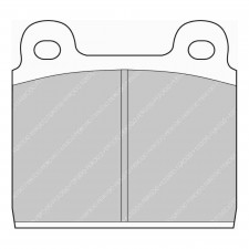 Ferodo DS Performance brake pads front for ALFA ROMEO 1750 1.7 GT 01.68 - 05.72 caliper ATE