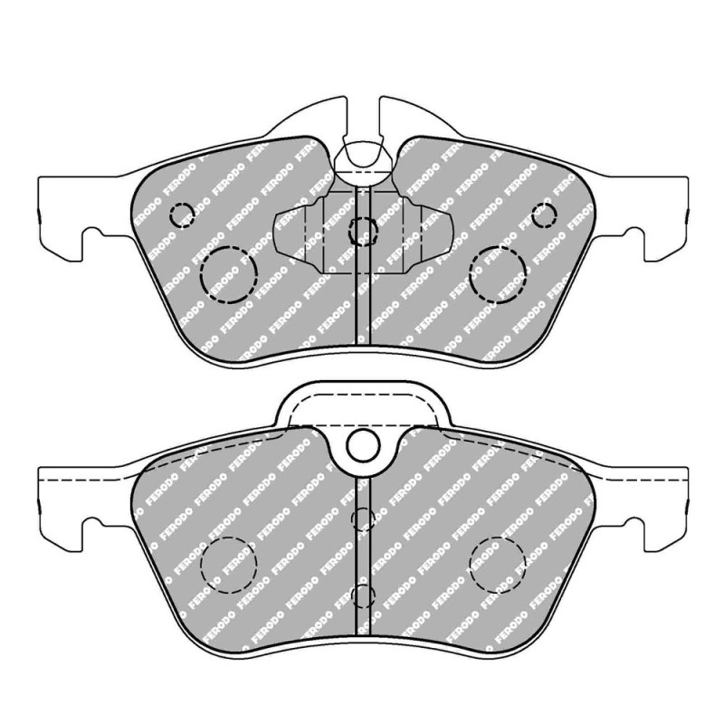 Ferodo DS Performance remblokken voor MINI MINI (R50) 1.4 One D - TRW remklauw voor 06.03 - 09.06 ATE - F-DS1499P - FDS1499 DS PERF - 3661768789780