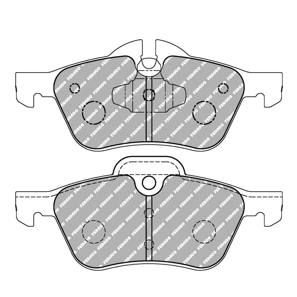 Ferodo DS Performance remblokken voor MINI MINI (R50) 1.4 One D - TRW remklauw voor 06.03 - 09.06 ATE - F-DS1499P - FDS1499 DS PERF - 3661768789780
