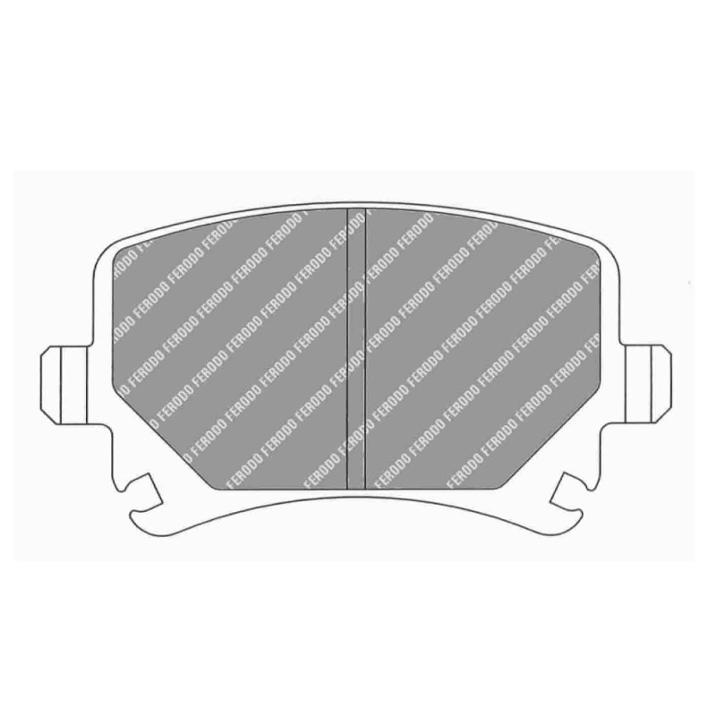 Ferodo DS Performance brake pads rear for AUDI A3 1.8 TFSI 11.06 - 08.12 caliper LUCAS/TRW - F-DS1636P - FDS1636 DS PERF - 3661768789902