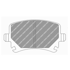 Ferodo DS Performance brake pads rear for AUDI A3 1.8 TFSI 11.06 - 08.12 caliper LUCAS/TRW - F-DS1636P - FDS1636 DS PERF - 3661768789902