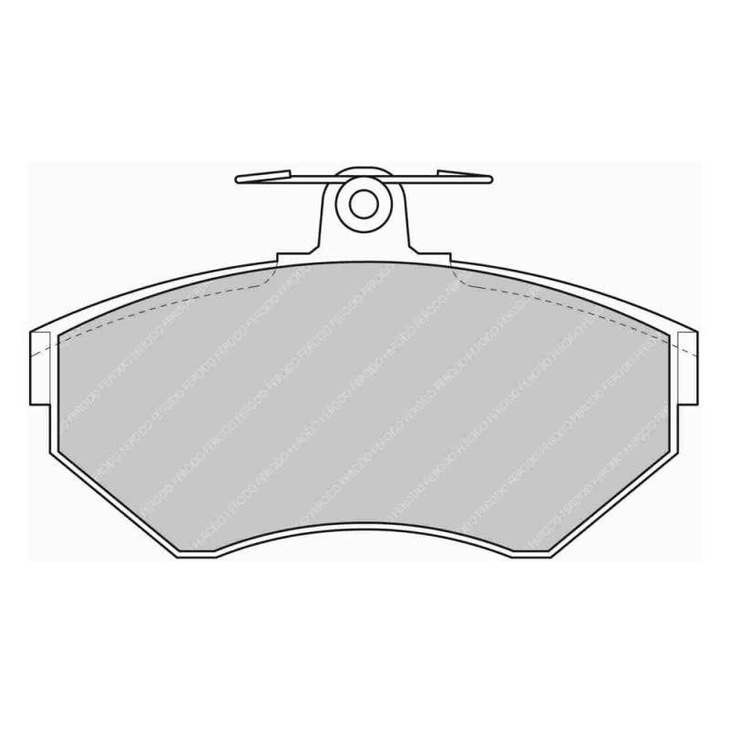 Ferodo DS Performance voorremblokken voor SEAT Arosa 1.4 i 16V 01.00 - 06.04 LUCAS/TRW remklauw - F-DS1312P - FDS1312 DS PERF - 3661768789544