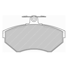 Ferodo DS Performance voorremblokken voor SEAT Arosa 1.4 i 16V 01.00 - 06.04 LUCAS/TRW remklauw - F-DS1312P - FDS1312 DS PERF - 3661768789544