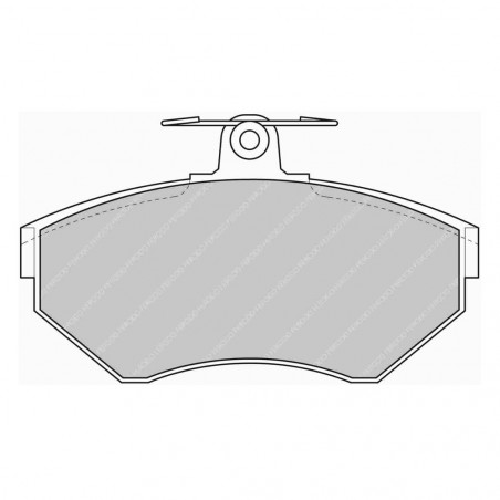 Ferodo DS Performance brake pads front for SEAT Arosa 1.4 i    16V 01.00 - 06.04 caliper LUCAS/TRW