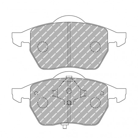 Pastiglie freno anteriori Ferodo DS Performance per AUDI 100 2.0 E 09.91 - 06.94 pinza ATE
