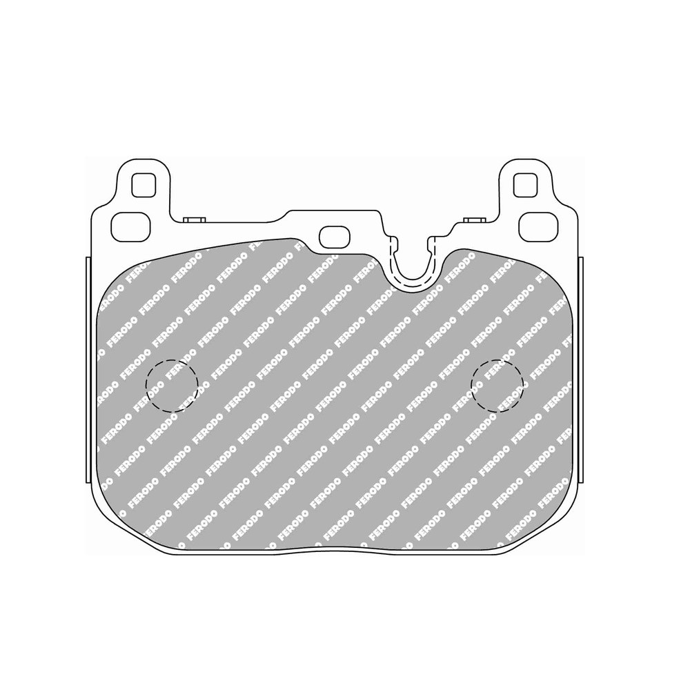 Pastiglie freno anteriori Ferodo DS Performance per BMW Serie 1 114 d 10.12 - pinza BREMBO - F-DS4611P - FDS4611 DS PERF - 3661768790373