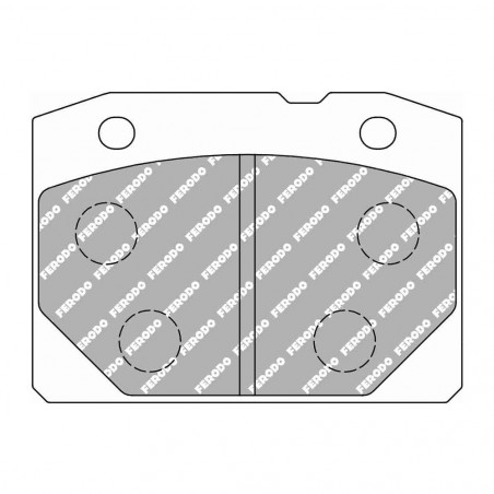 Plaquettes de frein Ferodo DS2500 avant pour LADA 1200 1.2 06.72 - 09.86 étrier BENDIX