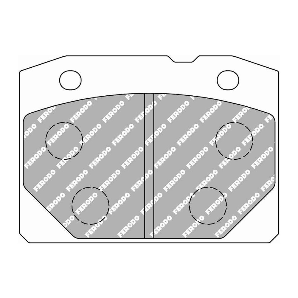 Ferodo DS 2500 brake pads front for LADA 1200 1.2 06.72 - 09.86 caliper BENDIX - F-CP96H - FCP96H - 3661768789278