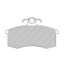 Ferodo DS3000 remblokken voor LADA Forma 1.1 07.91 - LUCAS/TRW remklauw - F-CP527R - FCP527R - 3661768789056