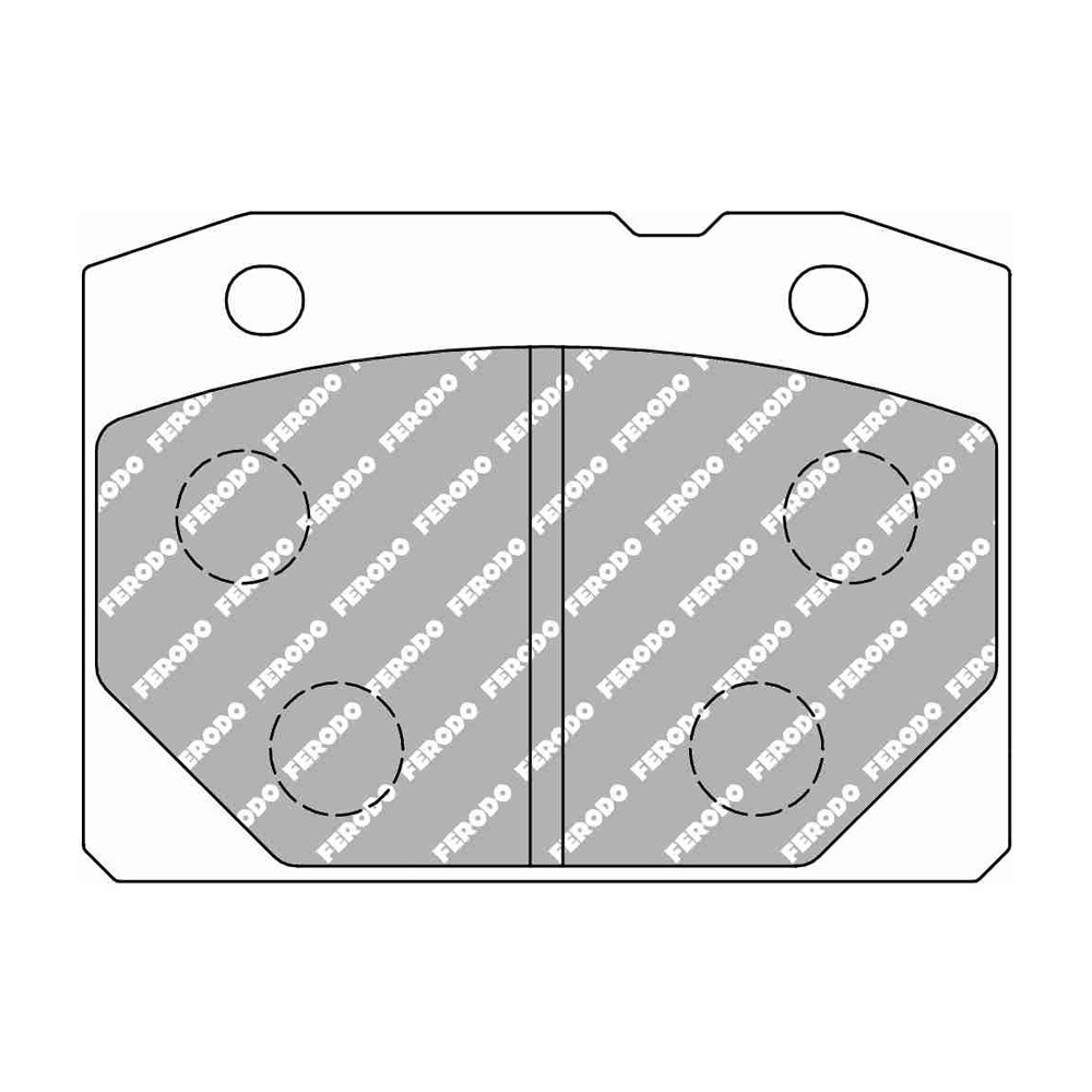 Ferodo DS3000 remblokken voor LADA 1200 1.2 06.72 - 09.86 BENDIX remklauw - F-CP96R - FCP96R - 3661768789285