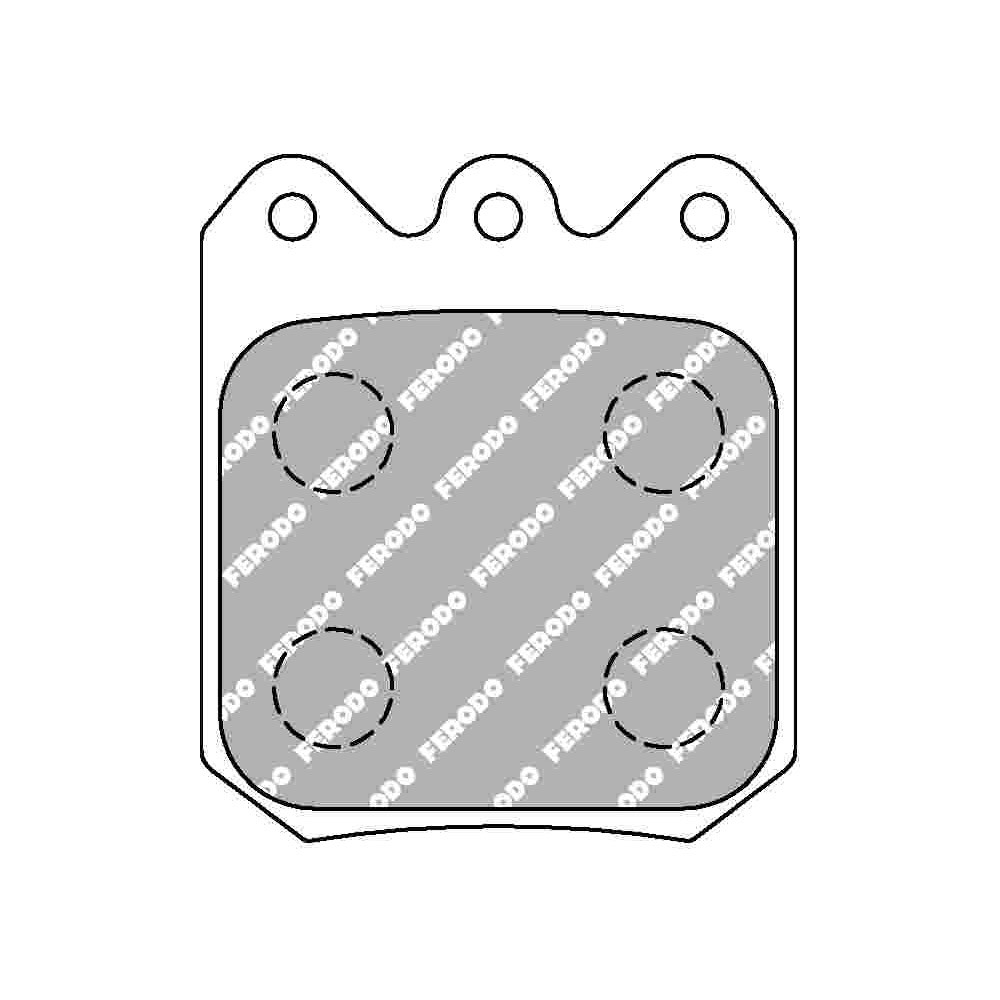 Ferodo DS 3000 brake pads FRP3104R - F-RP3104R - FRP3104R - 3661768792308