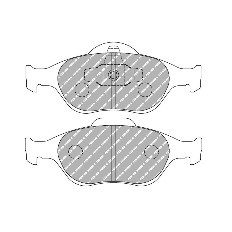 Ferodo DS3000 remblokken voor FORD Courier 1.3 i 02.00 - remklauw ATE - F-CP1394R - FCP1394R - 3661768787649