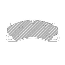 Ferodo DS1.11 remblokken voor PORSCHE 911 3.8 GT3 08.13 - remklauw BREMBO - F-CP4664W - FCP4664W - 3661768788653
