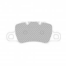 Plaquettes de frein Ferodo DS1.11 arrière pour PORSCHE 911 3.8 GT3 08.13 -  étrier BREMBO