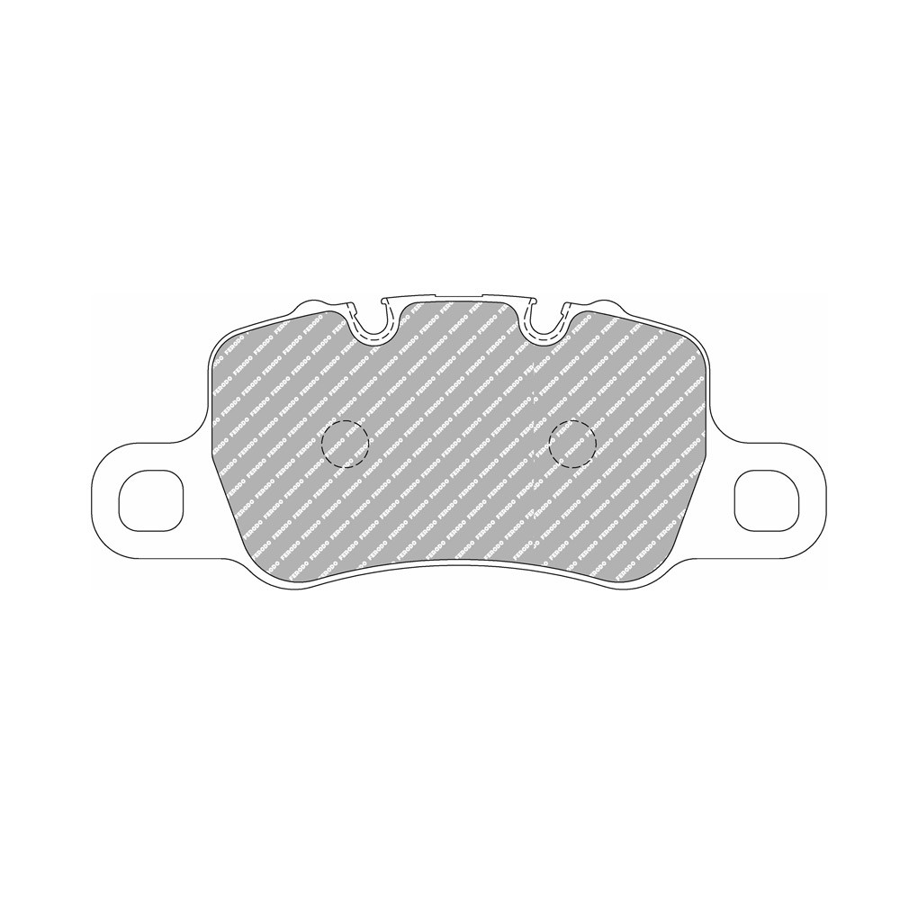 Pastiglie freno posteriore Ferodo DS1.11 per PORSCHE 911 3.8 GT3 08.13 - pinza BREMBO - F-CP4665W - FCP4665W - 3661768788691