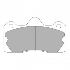 Pastiglie freno posteriore Ferodo DS1.11 per LOTUS Evora 3.5 05.09 - Pinza AP RACING
