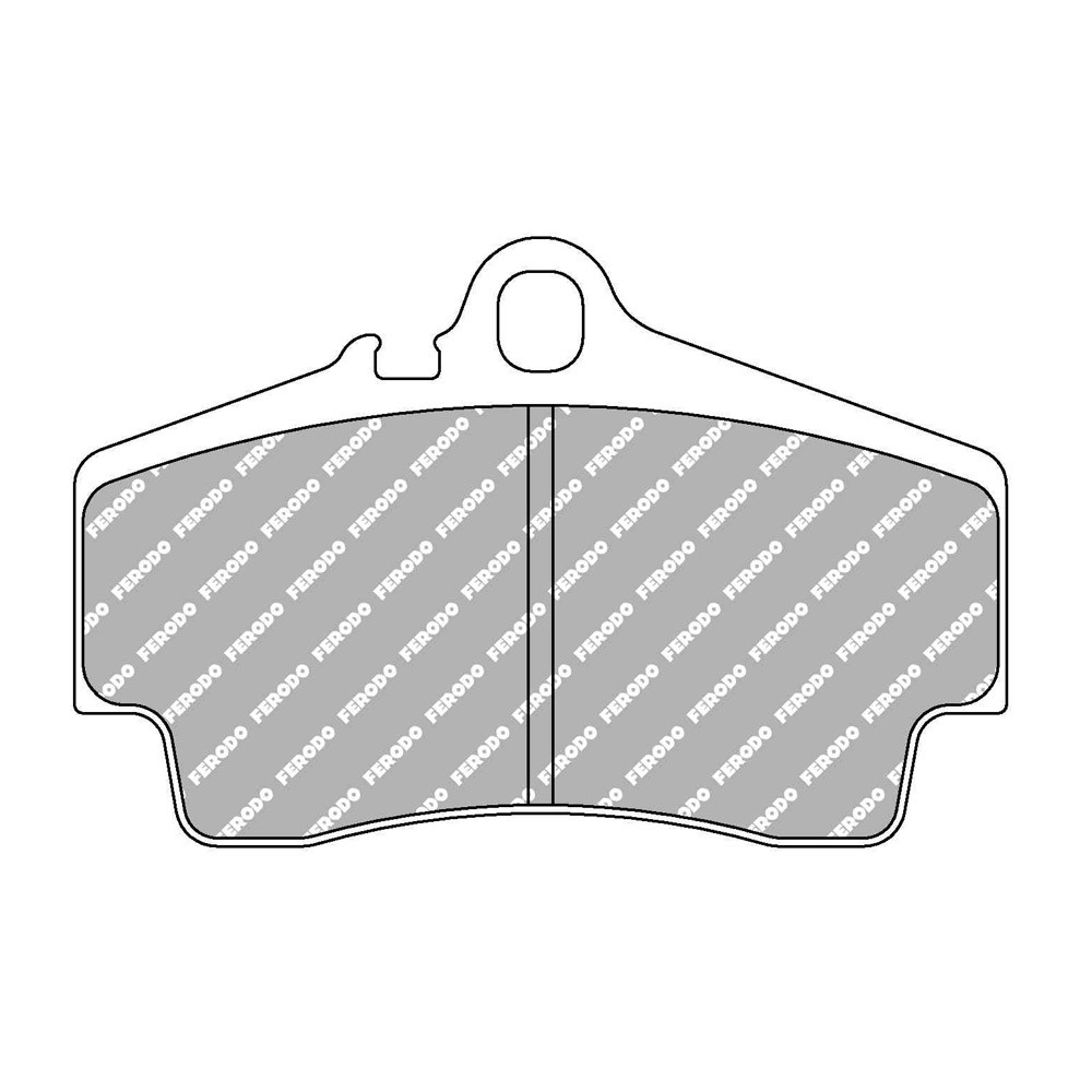 Pastiglie freno posteriore Ferodo DS1.11 per AUDI Q7 3.6 FSI 08.06 - 05.10 pinza BREMBO - F-CP1308W - FCP1308W - 3661768787588
