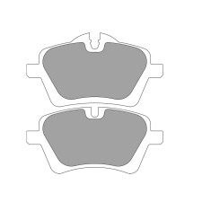 Ferodo DS1.11 remblokken voor MINI MINI (R50) 1.4 One - TRW voor 04.03 - 10.06 remklauw LUCAS/TRW - F-CP4080W - FCP4080W - 3661768788288