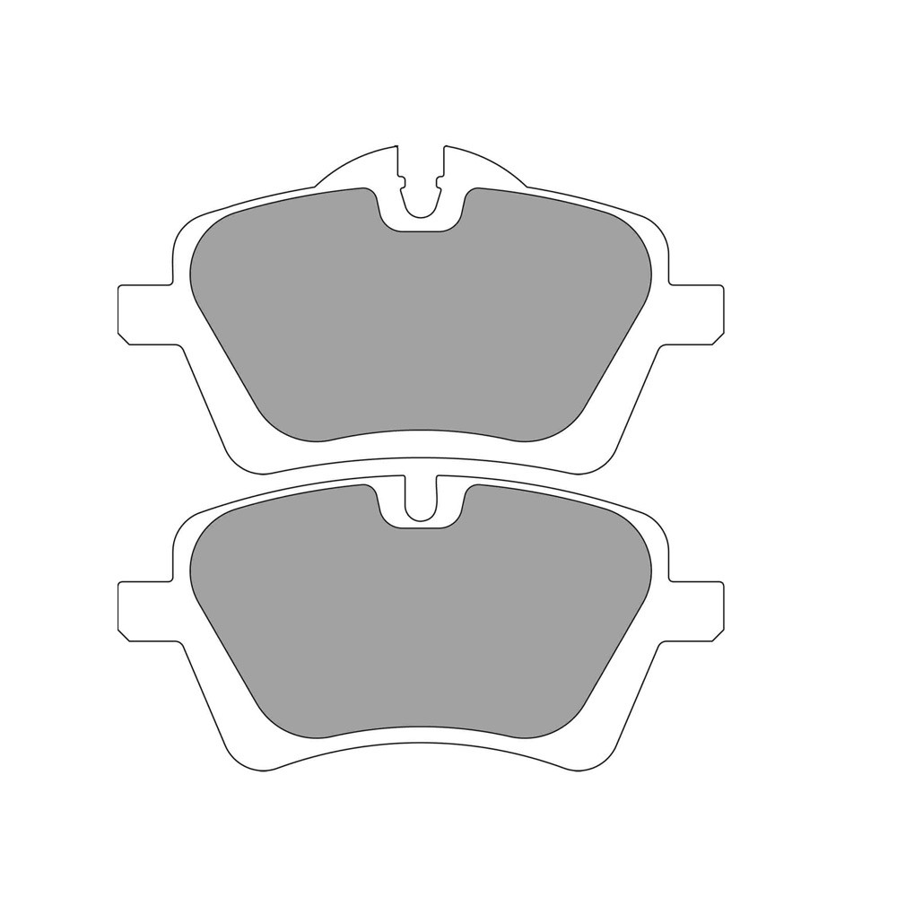 Ferodo DS1.11 brake pads front for MINI MINI (R50) 1.4 One  - TRW Front 04.03 - 10.06 caliper LUCAS/TRW - F-CP4080W - FCP4080W - 3661768788288