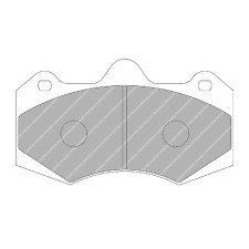 Ferodo DS1.11 remblokken voor ASTON MARTIN Vanquish 5.9 (AP remklauw) 01.01 - 12.04 remklauw AP RACING - F-RP3084W - FRP3084W - 3661768792025