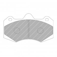 Pastiglie freno anteriori Ferodo DS1.11 per ASTON MARTIN Vanquish 5.9 (pinza AP) 01.01 - 12.04 pinza AP RACING