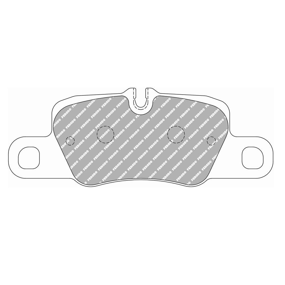 Pastiglie freno posteriore Ferodo DS1.11 per PORSCHE 911 3.0 Carrera 4 GTS 03.17 - Pinza BREMBO - F-CP4713W - FCP4713W - 3661768788769