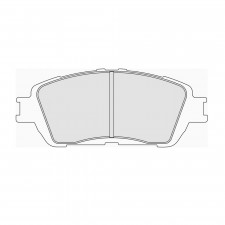 Pastiglie freno anteriori Ferodo DS2500 per TOYOTA Alphard 2.4 09.03 - 04.08 pinza AKEBONO