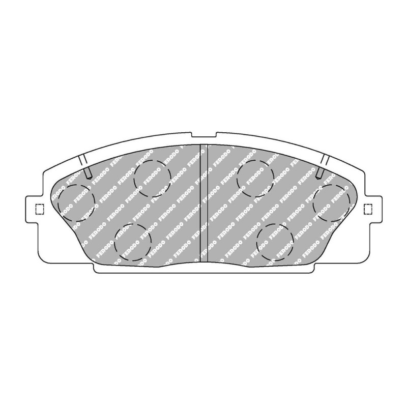 Ferodo DS2500 remblokken voor TOYOTA HIACE RZH101G 01.93 - 12.02 - F-RP3127H - FRP3127H - 3661768792476