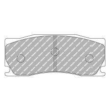 Ferodo DS2500 remblokken voorrem voor JAGUAR XK Cabrio 3.6 10.07 - 07.14 remklauw ALCON - F-RP3134H - FRP3134H - 3661768792537