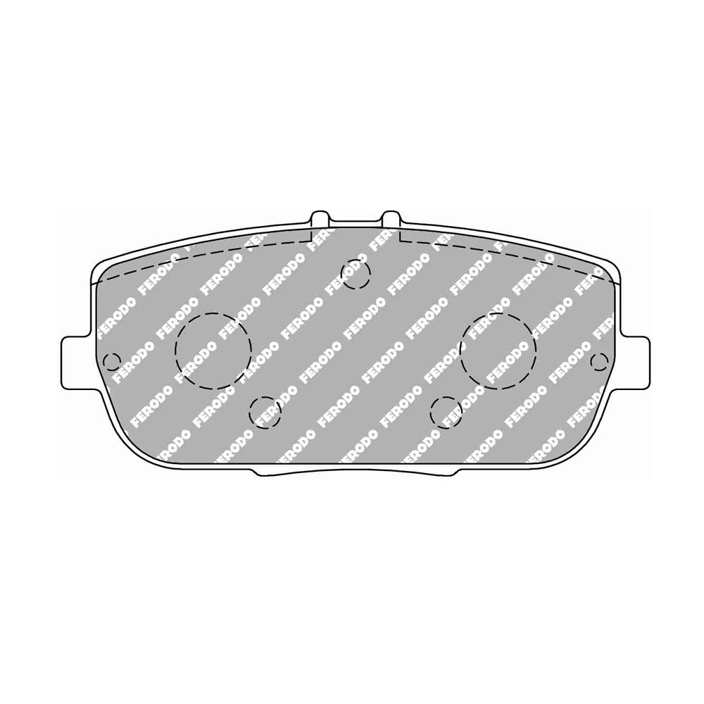 Pastiglie freno posteriore Ferodo DS2500 per ABARTH 124 1.4 01.16 - pinza SUMITOMO - F-CP1894H - FCP1894H - 3661768788127
