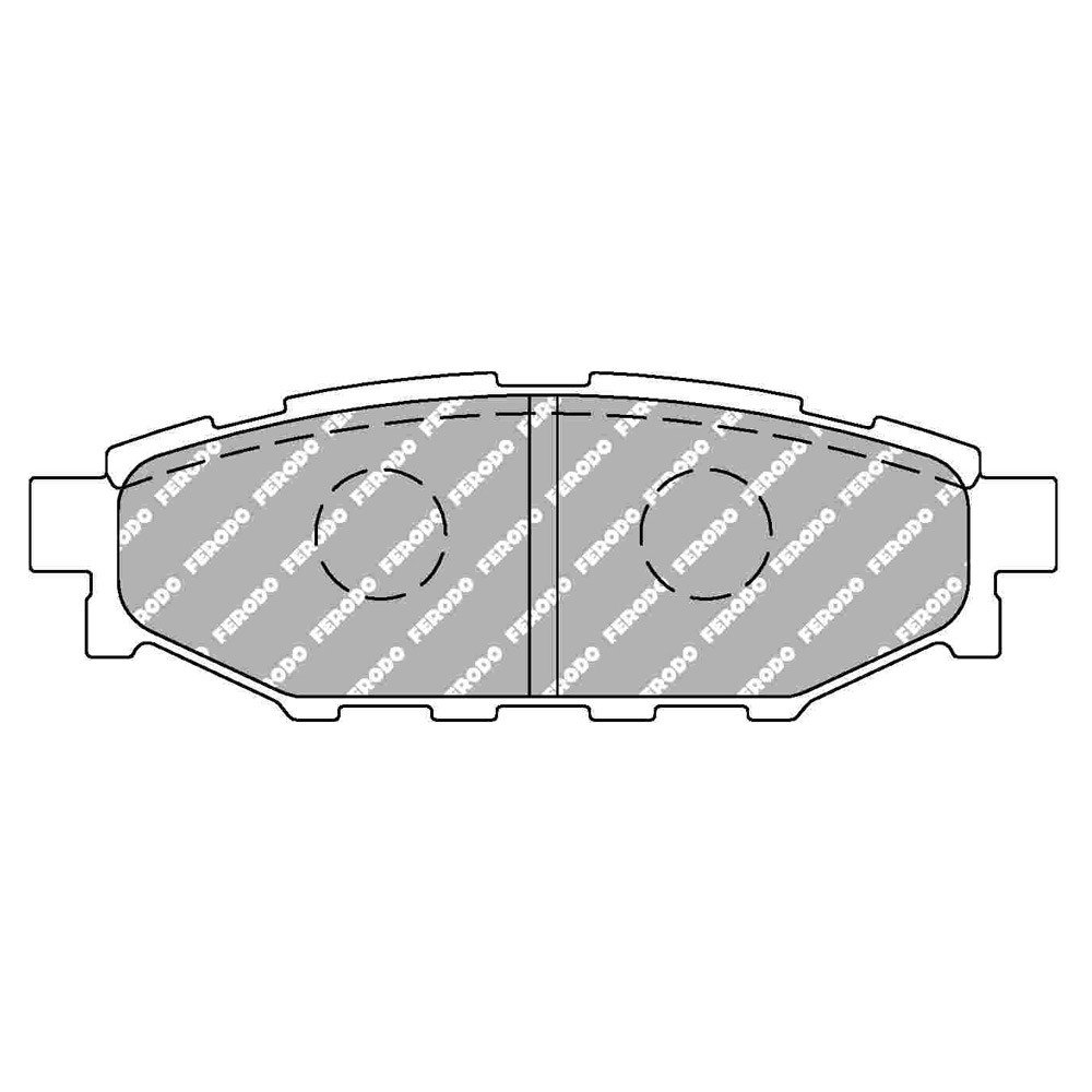 Ferodo DS2500 remblokken achter voor SUBARU Forester 2.0 AWD 01.08 - AKEBONO remklauw - F-CP1947H - FCP1947H - 3661768788141