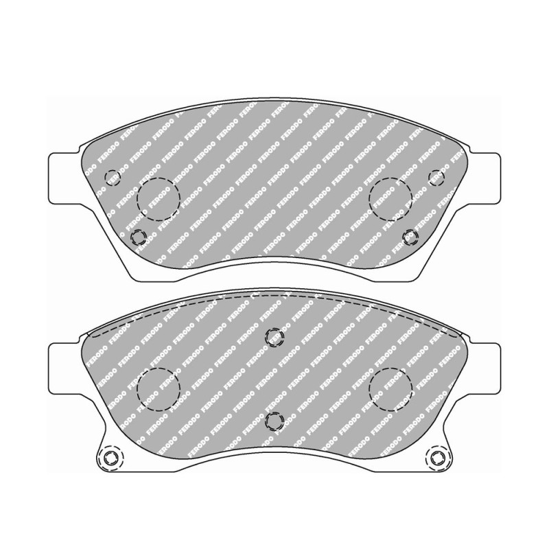 Ferodo DS2500 remblokken voor CHEVROLET Aveo 1.2 03.11 - MANDO-remklauw - F-CP4262H - FCP4262H - 3661768788387
