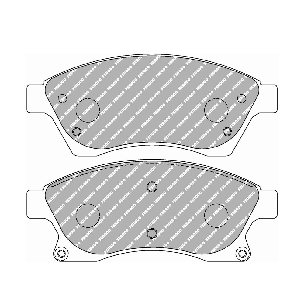 Ferodo DS2500 remblokken voor CHEVROLET Aveo 1.2 03.11 - MANDO-remklauw - F-CP4262H - FCP4262H - 3661768788387
