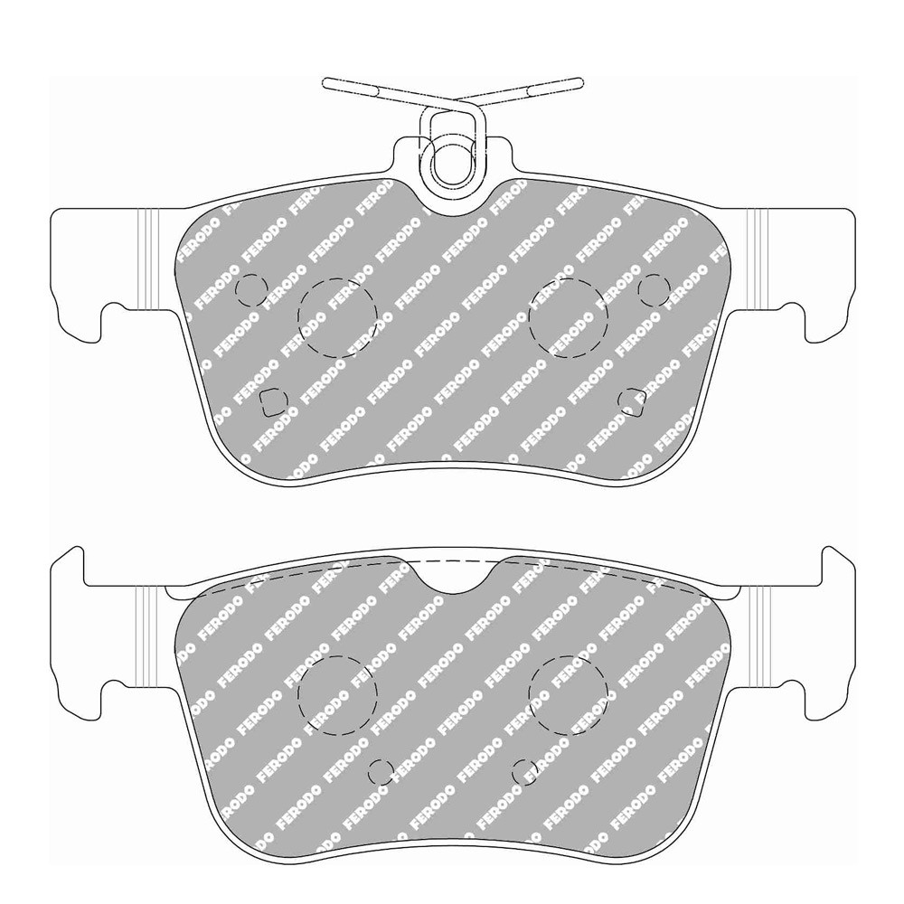 Ferodo DS2500 remblokken achter voor HONDA Civic 1.0 VTEC (FK6) 02.17 - remklauw BREMBO - F-CP5086H - FCP5086H - 3661768788967
