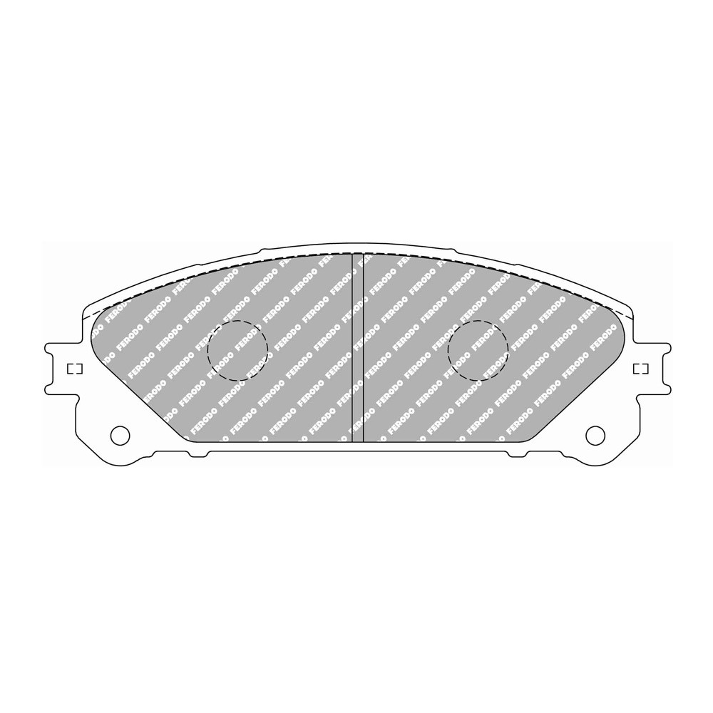 Ferodo DS 2500 brake pads front for LEXUS NX 200t (ZGZ10_) 07.14 -  caliper ADVICS - F-CP4354H - FCP4354H - 3661768788455