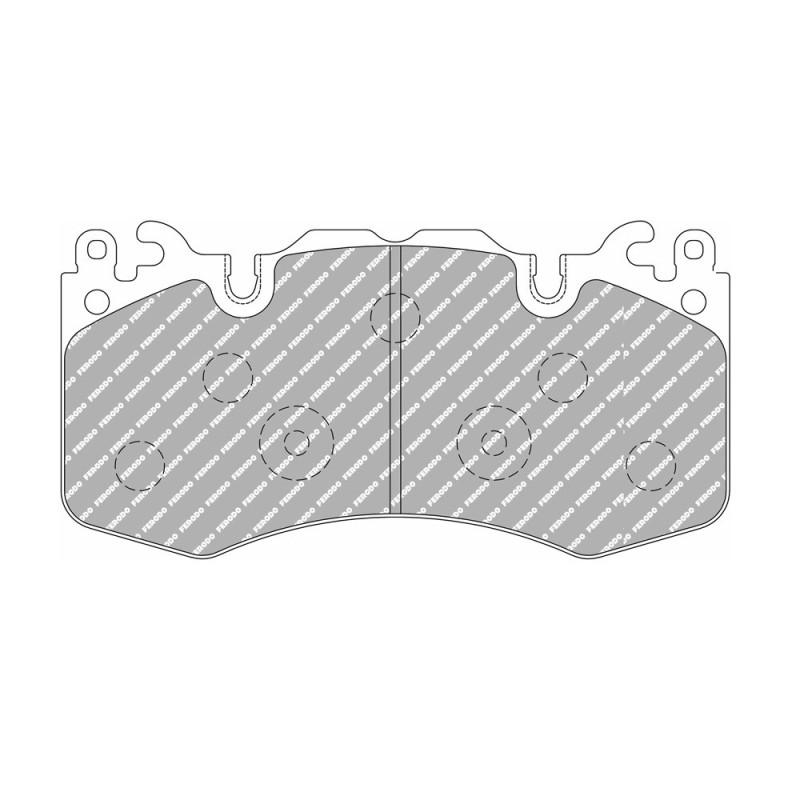 Ferodo DS2500 remblokken voor LAND ROVER Range Rover 4.4 D 4x4 07.10 - 08.12 Brembo remklauw - F-CP4379H - FCP4379H - 3661768788462