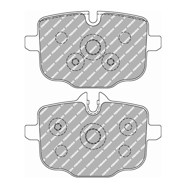 Ferodo DS2500 remblokken achter voor BMW 5 Serie 530 d 01.09 - 08.11 LUCAS/TRW remklauw - F-CP4381H - FCP4381H - 3661768788479