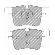 Ferodo DS2500 remblokken voor BMW 1 Reeks 118 d 03.15 - remklauw BOSCH - F-CP4394H - FCP4394H - 3661768788486