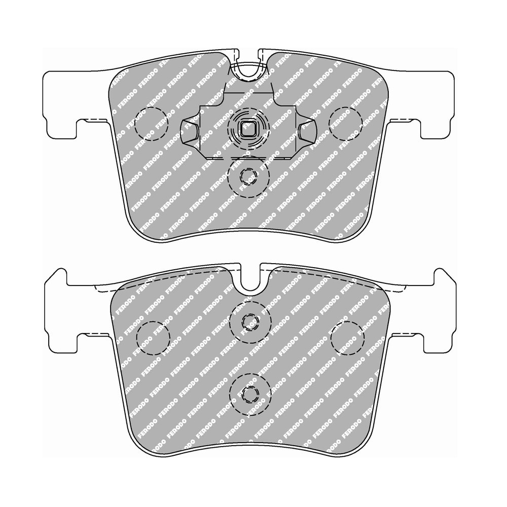 Pastiglie freno anteriori Ferodo DS2500 per BMW Serie 1 118 d 03.15 - pinza BOSCH - F-CP4394H - FCP4394H - 3661768788486