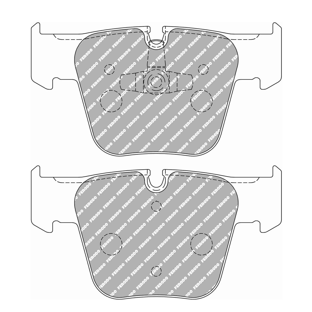 Ferodo DS 2500 brake pads front for MERCEDES S-CLASS S 63 AMG (221.074, 221.174) 03.11 - 12.13 caliper ATE - F-CP4412H - FCP4412H - 3661768788509