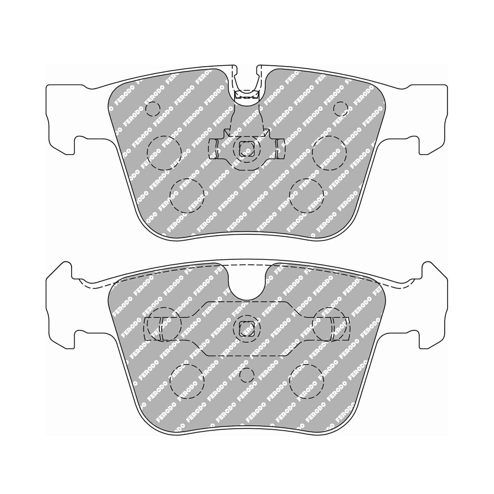 Ferodo DS2500 remblokken achter voor MERCEDES M-CLASS ML 63 AMG 4-matic (164.177) 01.06 - 12.11 remklauw ATE - F-CP4413H - FCP4413H - 3661768788516
